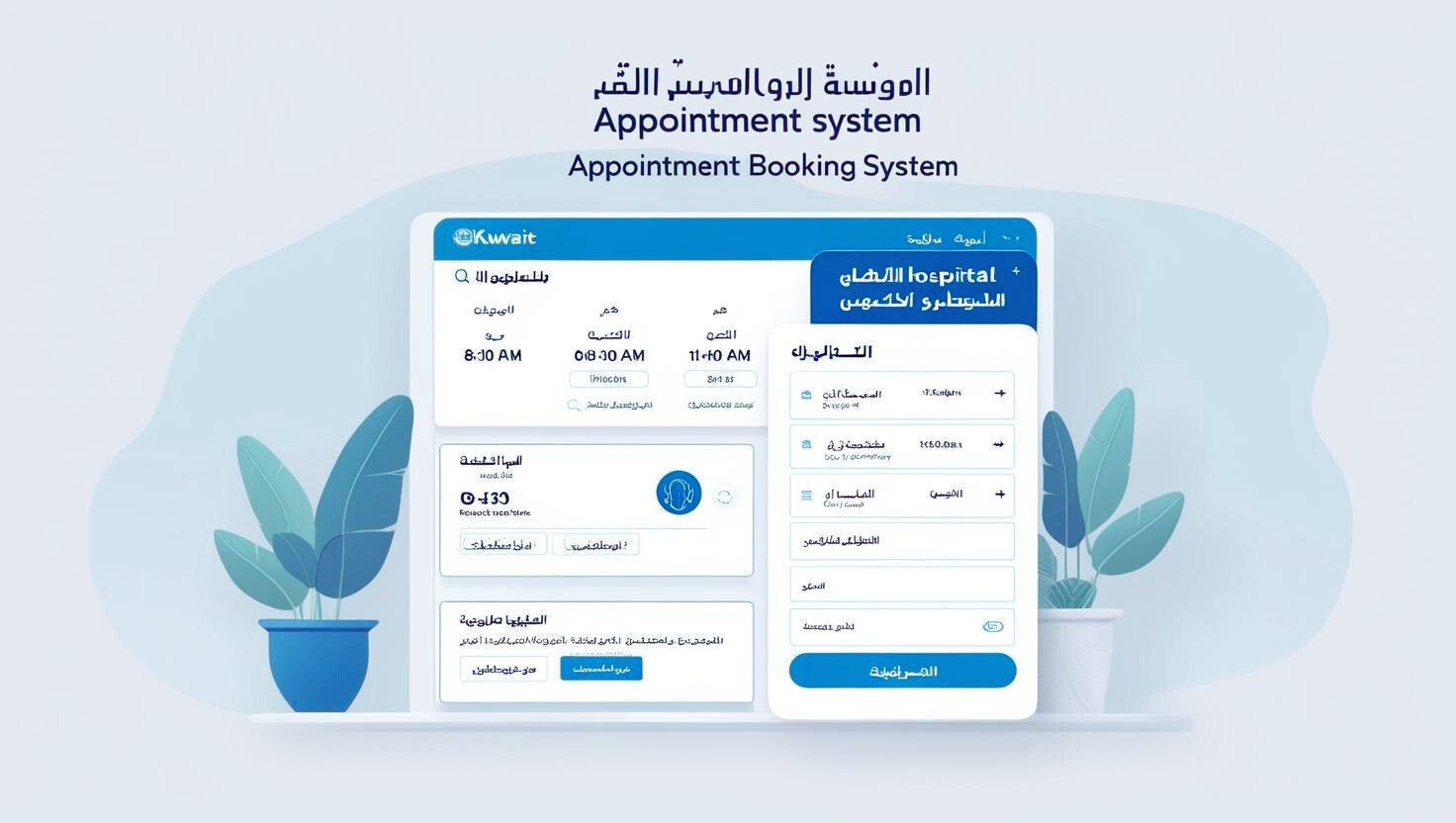 كيف يمكنني حجز موعد في مستشفى الكويت؟